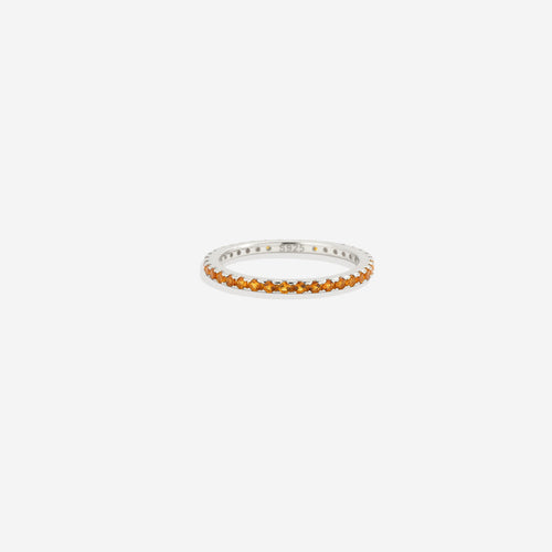 November Birthstone Eternity Stacking Ring