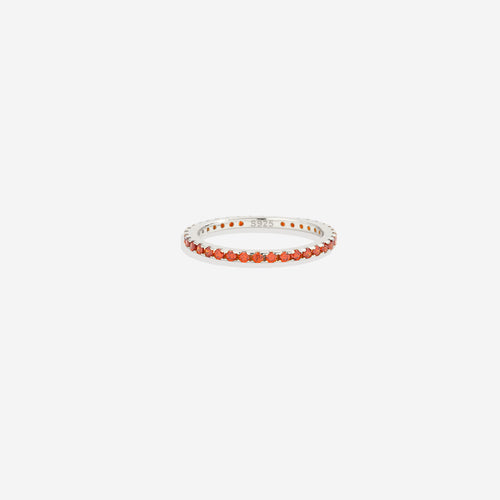 January Birthstone Eternity Stacking Ring