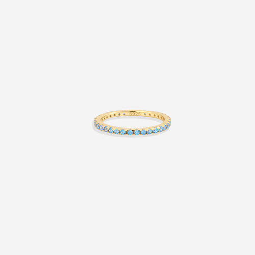 March Birthstone Eternity Stacking Ring