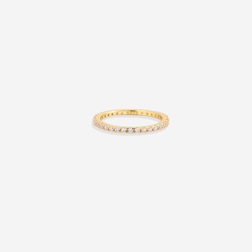 April Birthstone Eternity Stacking Ring