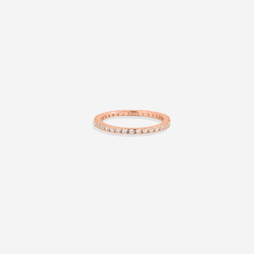 April Birthstone Eternity Stacking Ring