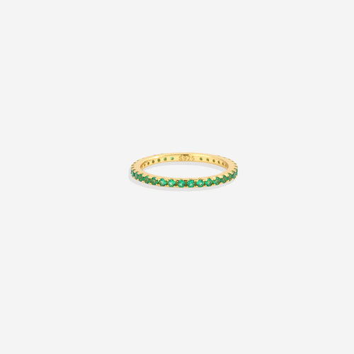May Birthstone Eternity Stacking Ring