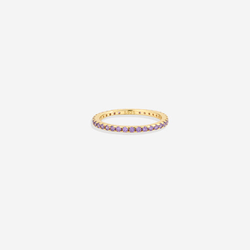 June Birthstone Eternity Stacking Ring