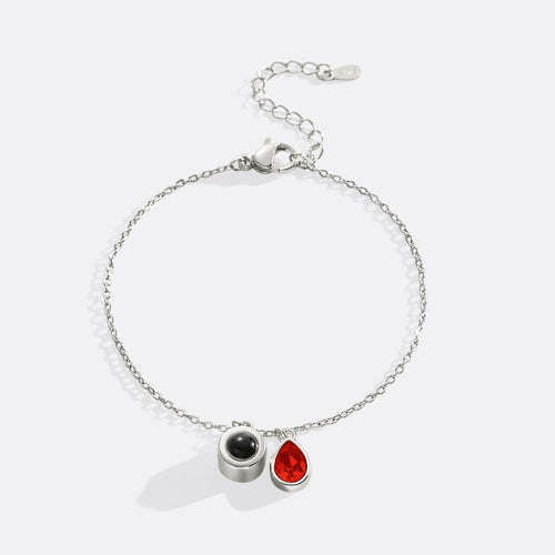 Birthstone Photo Bracelet