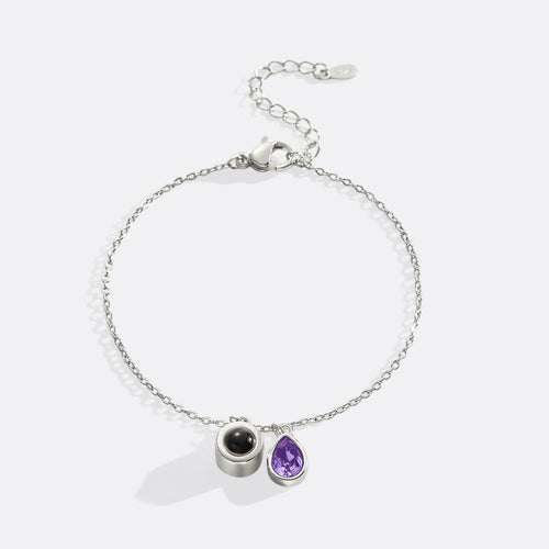 Birthstone Photo Bracelet