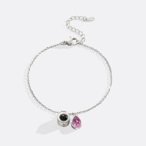 Birthstone Photo Bracelet
