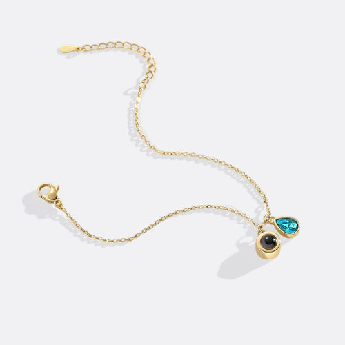 Birthstone Photo Bracelet