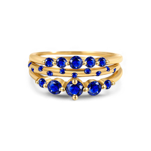 Birthstone Stacking Ring Set