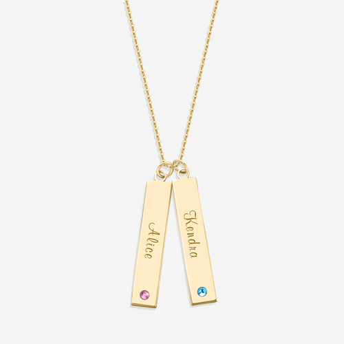 Birthstone Bar Necklace