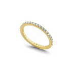 April Birthstone Eternity Stacking Ring