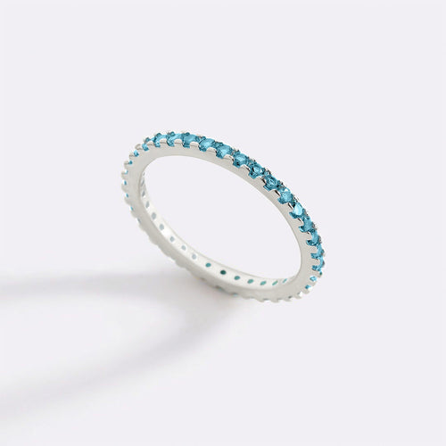 December Birthstone Eternity Stacking Ring