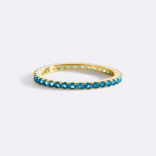 December Birthstone Eternity Stacking Ring