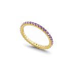 June Birthstone Eternity Stacking Ring