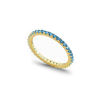 March Birthstone Eternity Stacking Ring