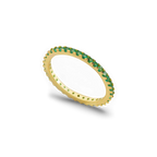 May Birthstone Eternity Stacking Ring