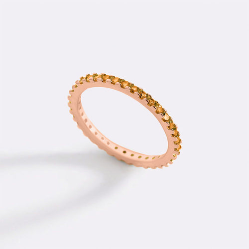 November Birthstone Eternity Stacking Ring