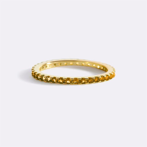 November Birthstone Eternity Stacking Ring