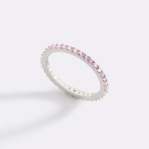 October Birthstone Eternity Stacking Ring