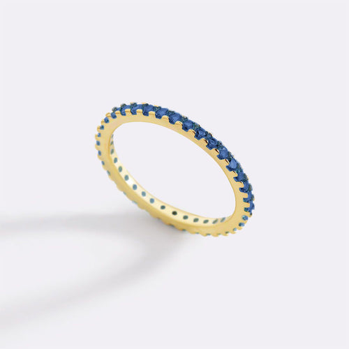 September Birthstone Eternity Stacking Ring