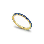 September Birthstone Eternity Stacking Ring