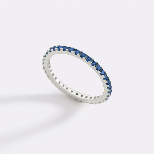 September Birthstone Eternity Stacking Ring