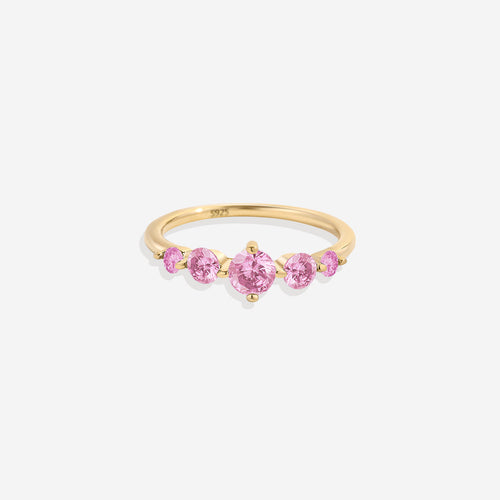 Five Stone Statement Birthstone Ring