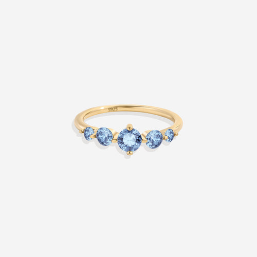Five Stone Statement Birthstone Ring