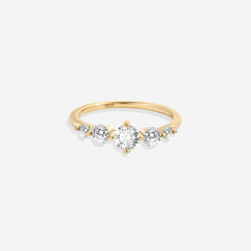 Five Stone Statement Birthstone Ring