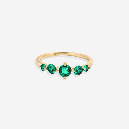 Five Stone Statement Birthstone Ring