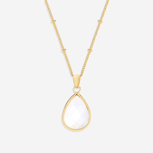 Birthstone Drop Pendant Necklace