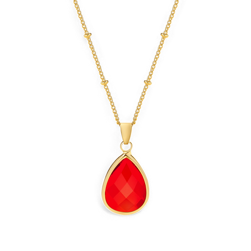 Birthstone Drop Pendant Necklace