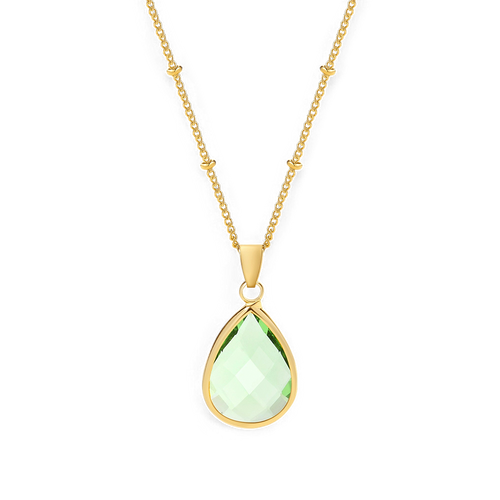 Birthstone Drop Pendant Necklace