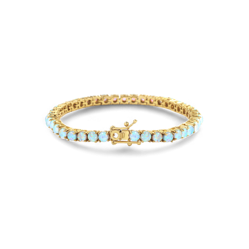 Blue Opal Tennis Bracelet