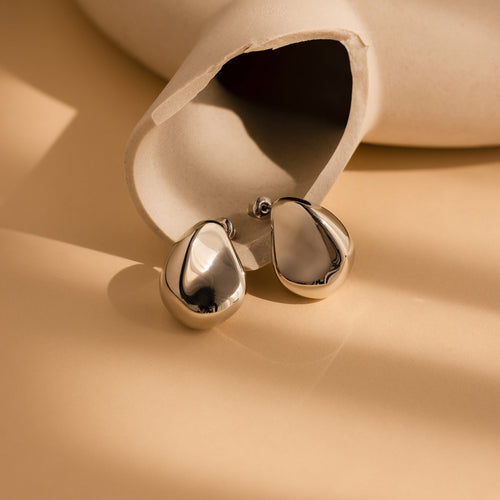 Bold Teardrop Stud Earrings