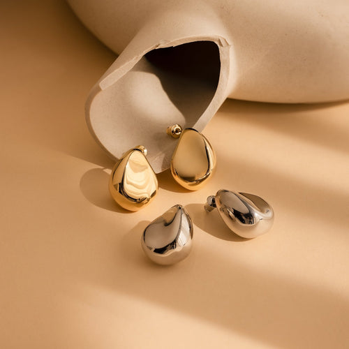 Bold Teardrop Stud Earrings