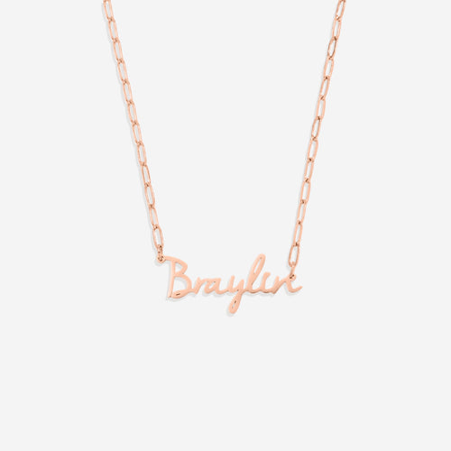 Fairy Name Necklace with Box Chain