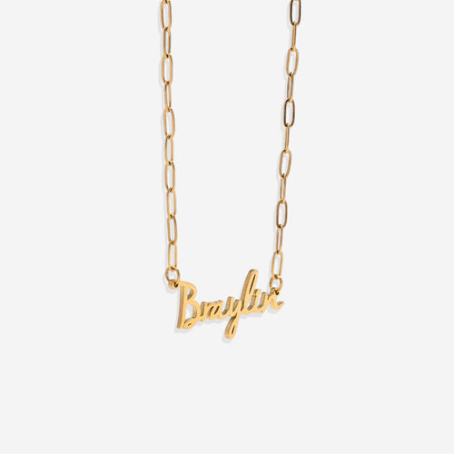 Fairy Name Necklace with Box Chain