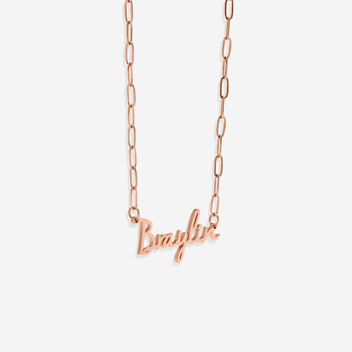 Fairy Name Necklace with Box Chain