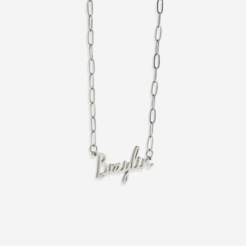 Fairy Name Necklace with Box Chain