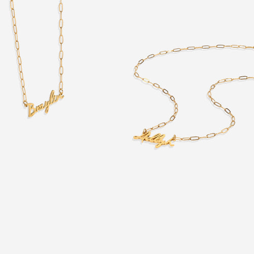 Fairy Name Necklace with Box Chain