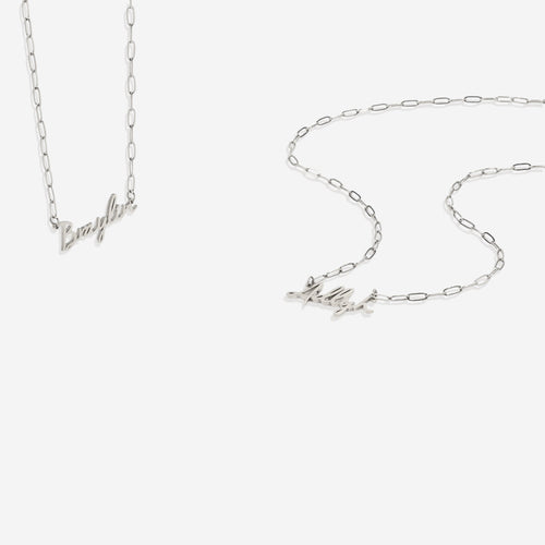 Fairy Name Necklace with Box Chain