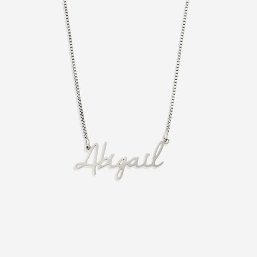 Fairy Name Necklace with Box Chain