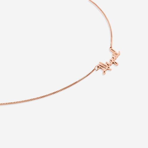 Fairy Name Necklace with Box Chain