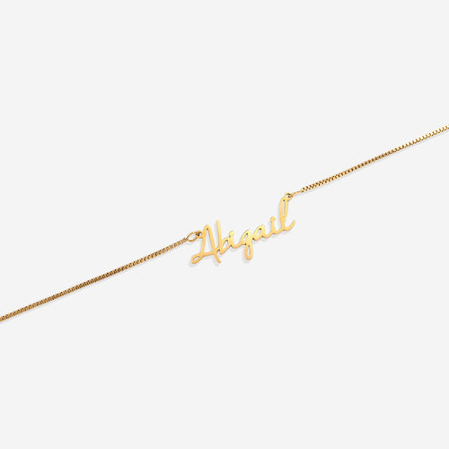 Fairy Name Necklace with Box Chain