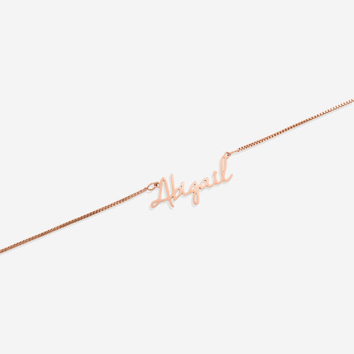 Fairy Name Necklace with Box Chain