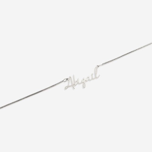 Fairy Name Necklace with Box Chain