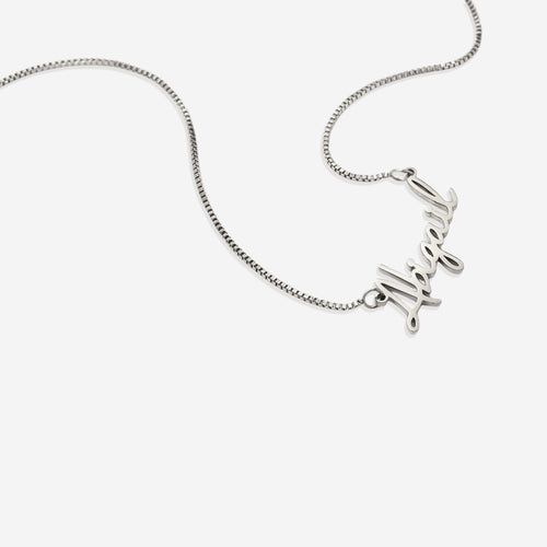 Fairy Name Necklace with Box Chain