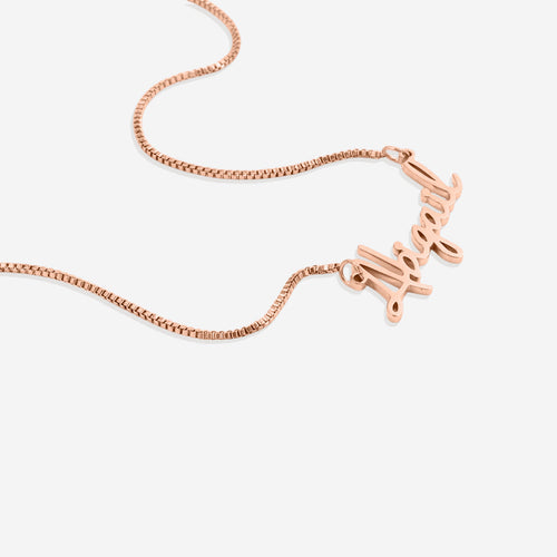 Fairy Name Necklace with Box Chain