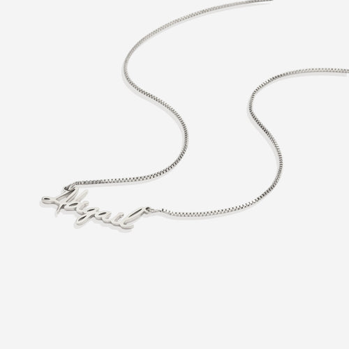 Fairy Name Necklace with Box Chain