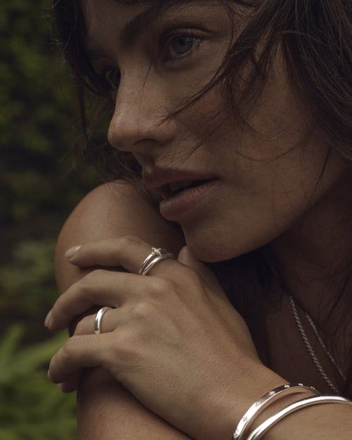 White Gold Vermeil Lover Medium Ring